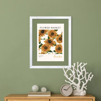 Burnt Petals – Osaka Sunflower Illustration 