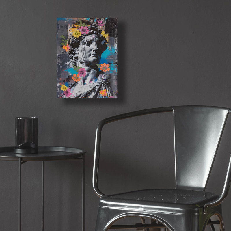 «Greek Statue» par Andreas Magnusson, art mural en verre acrylique, H 24 po x l 16 po x P 0,2 po