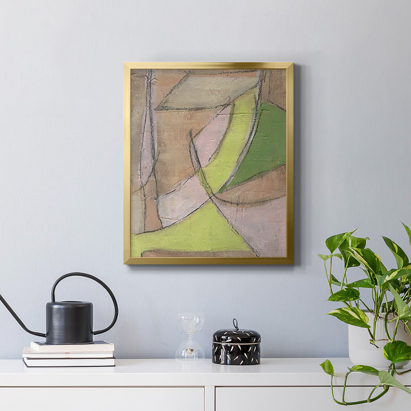 «Many Layers II», toile encadrée de qualité supérieure - prête à être accrochée, Or, H 24 po x l 20 po
