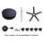 Adjustable Height Ergonomic Stool with Wheels-765769877