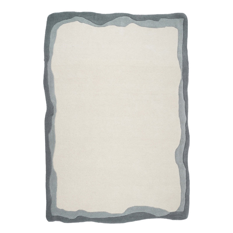 Tapis gris Tarba, Rectangle 5 pi x 7 pi