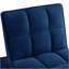 Canapé-lit simple multifonctionnel 4 en 1 avec rangement Pocke, canapé-lit simple capitonné avec dossier et coussins réglables, méridienne convertible, bleu marine-580002430