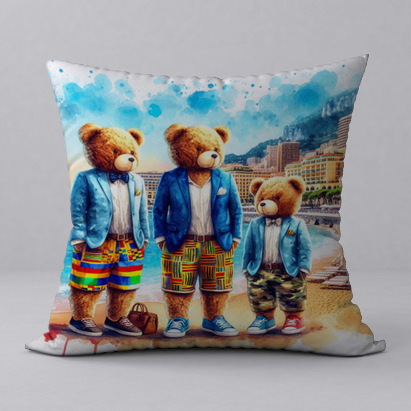 Polyester Throw Square Pillow Cover & Insert