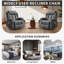 Fauteuil inclinable avec chaleur et massage, fauteuils inclinables surdimensionnés avec télécommande-144072008
