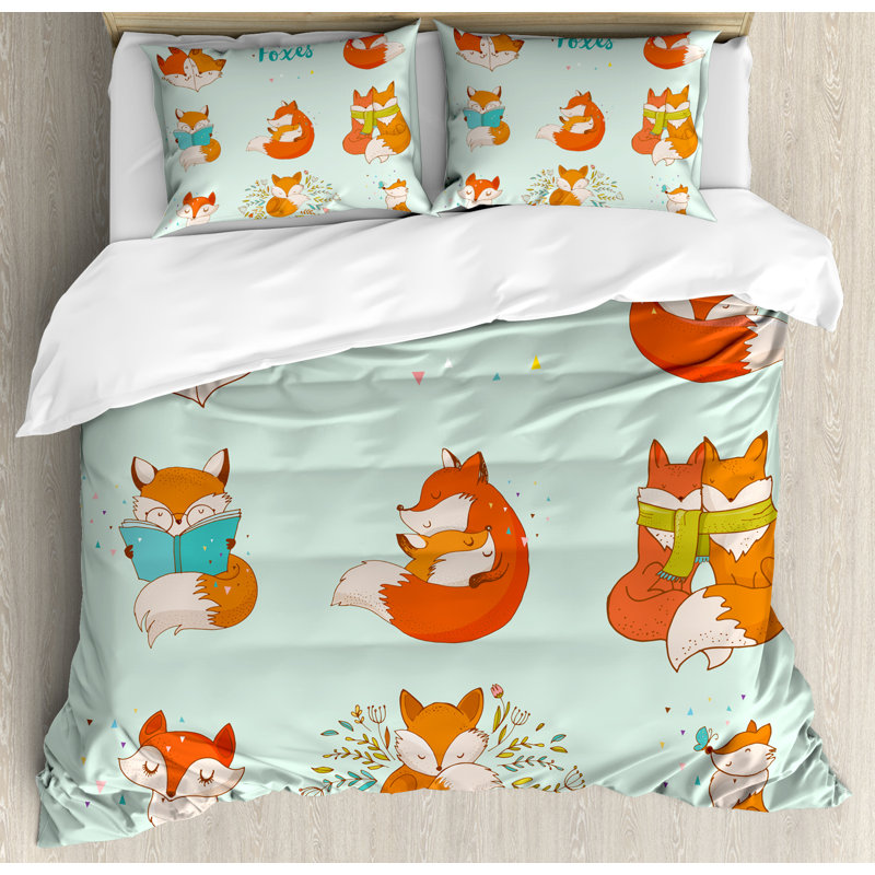 Ensemble de housse de couette Fox, Très grand