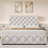 Bed Frame With Adjustable Headboard And 4 Storage Drawers, Linen Upholstered Platform Bed Frame-110095411-110095408
