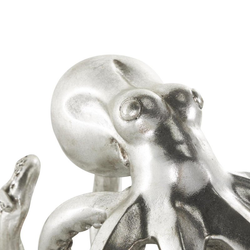 Cole And Grey Resin Laying Octopus Sculpture