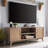 Linets Natural Rattan TV Stand,TV Console Table With Adjustable Shelves For TVs Up 75"-1719503496
