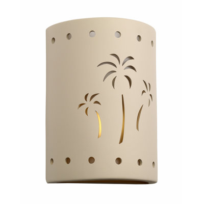 Hockinson Ceramic Outdoor Wall Light, LED Bulb Included