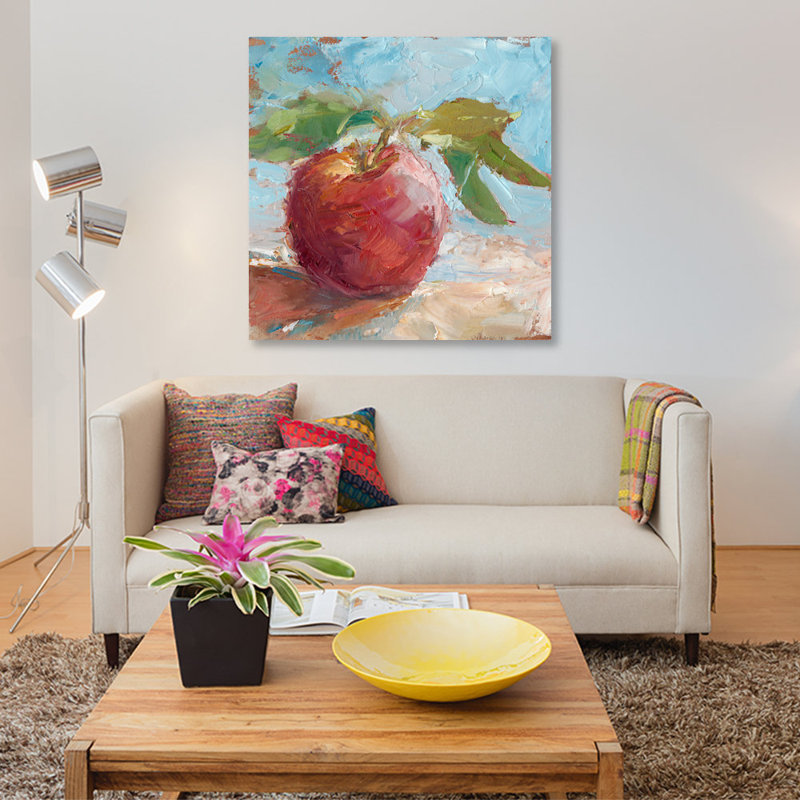« impressionniste fruit study i », impression sur toile, H 26 po x l 26 po x P 1,5 po, Pas de tapis, Toile tendue