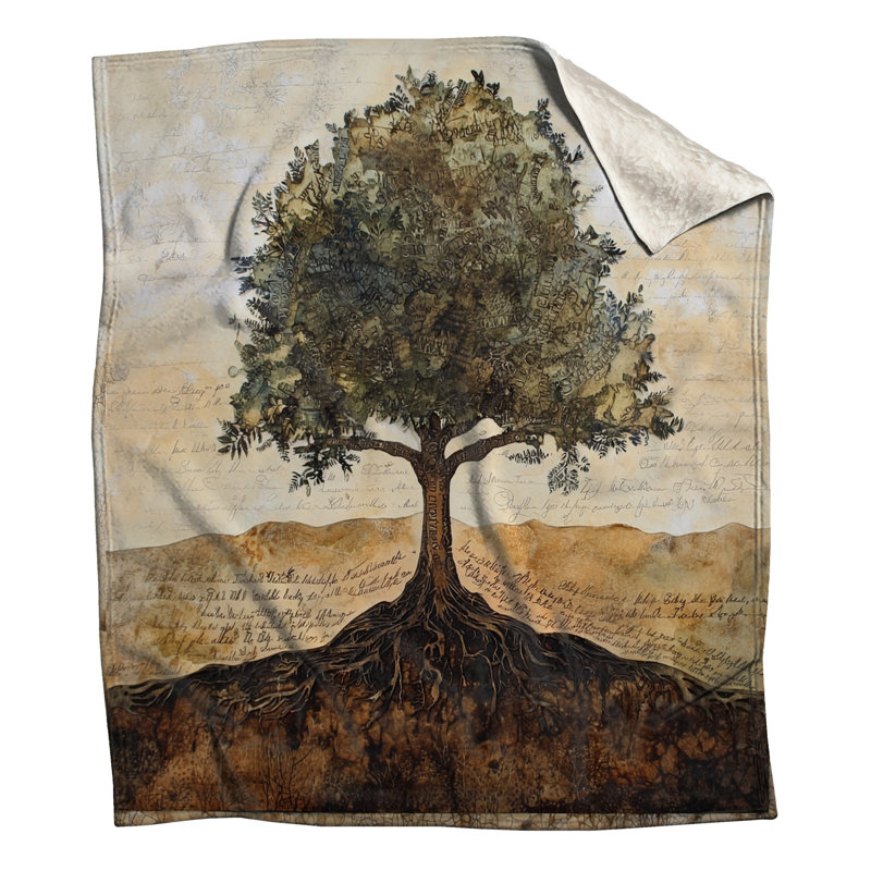 Tree With Roots Blankets, 50in W x 60in H