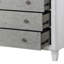 Commode Katia gris rustique et blanc vieilli