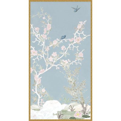 «Spring Haven Chinoiserie 2» par Lillian August - reproduction d'art encadrée
