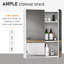 Isatu 600mm W 750mm H Surface Framed Medicine Cabinet Mirror 2 Adjustable