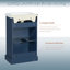 Ensemble de meuble-lavabo simple à conception cylindrique-542494631