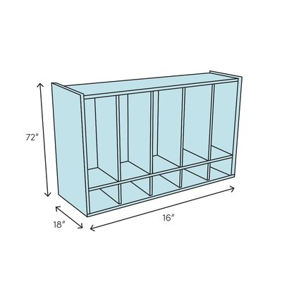 Stevens ID Systems Lockers Wood 3 - Tier 16'' Cubby | Wayfair