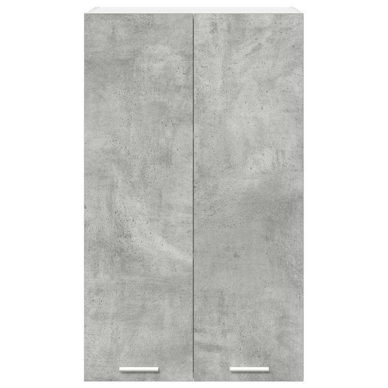 Vidaxl Hanging Cabinet Riga White 60 X 31 X 100 Cm Engineered Wood, 100cm H x 60cm W x 31cm D, Concrete Grey