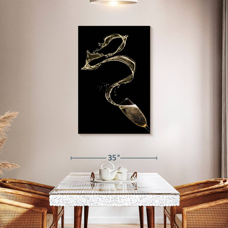 Yarlin Champagne Splash, 24" H x 16" W