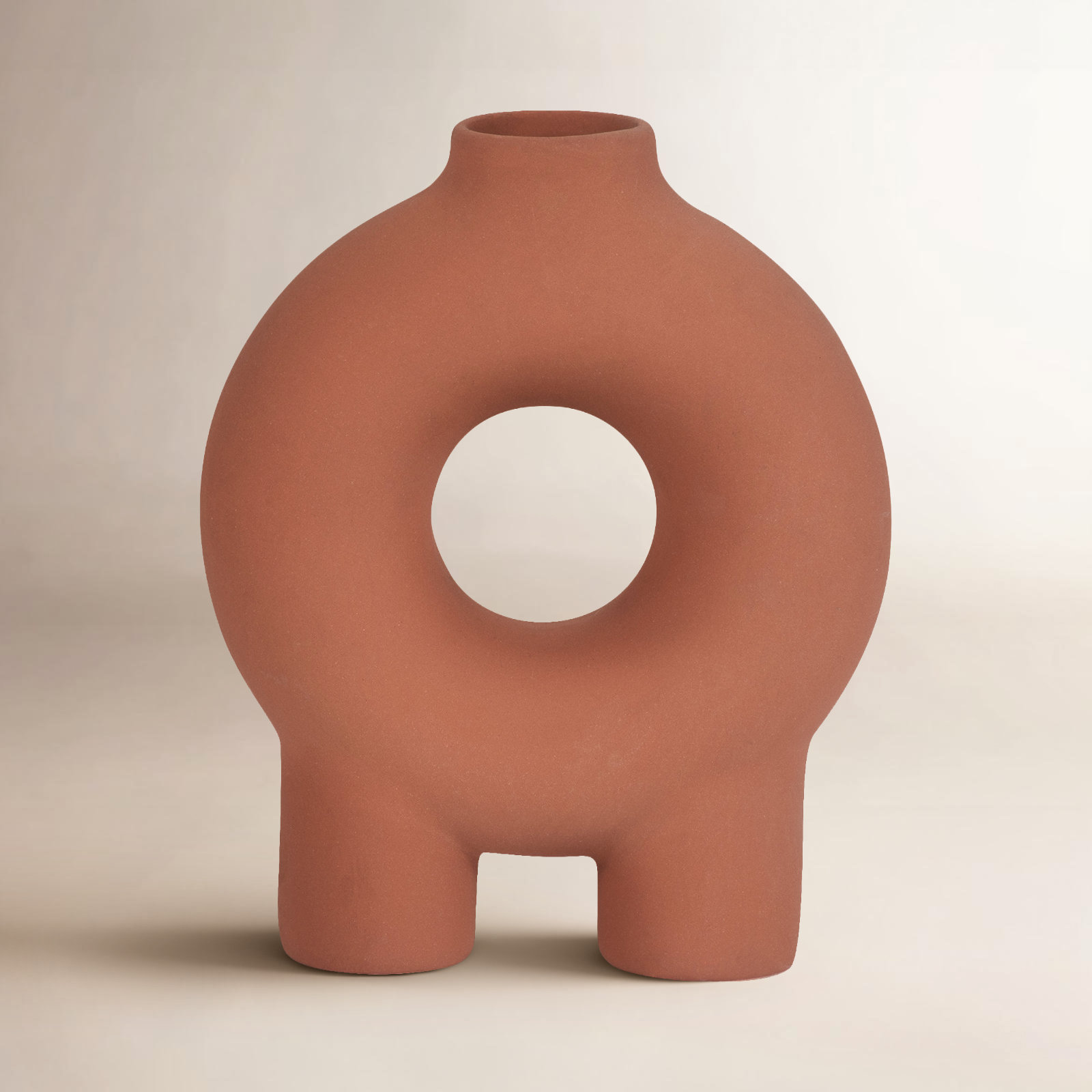 Corsetti Ceramic Table Vase, Terracotta