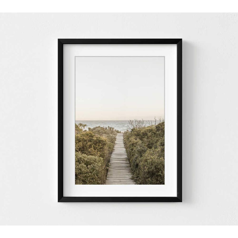 «Pathway to Tranquility», reproduction d'art encadrée ou non, H 8 po x l 10 po, Noir, Noir, Blanc