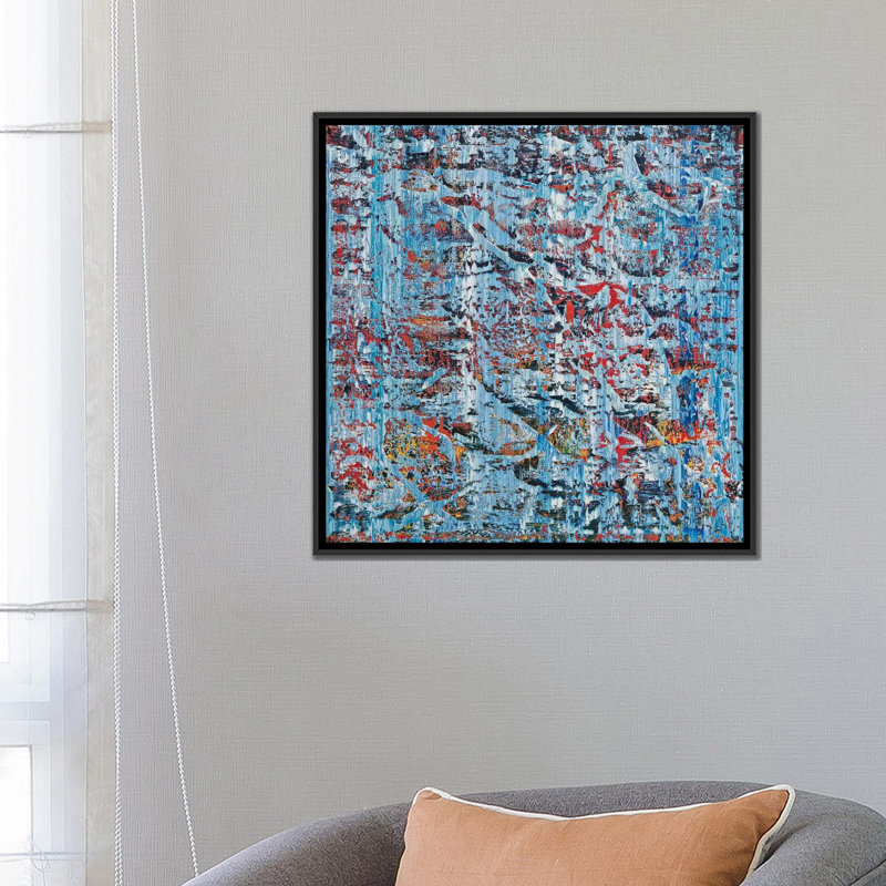 « bruno », reproduction sur toile, H 26 po x l 26 po x P 1,5 po, Toile avec cadre noir