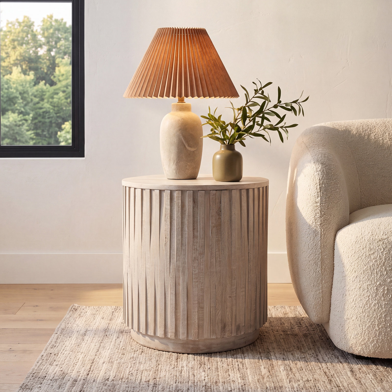 Sylvia Solid Wood End Table