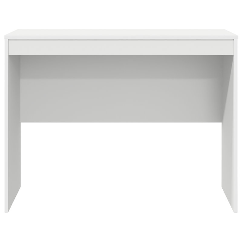 Writing Desk Particle Board 76 Cm, 76cm H x 100cm W x 50cm D, White