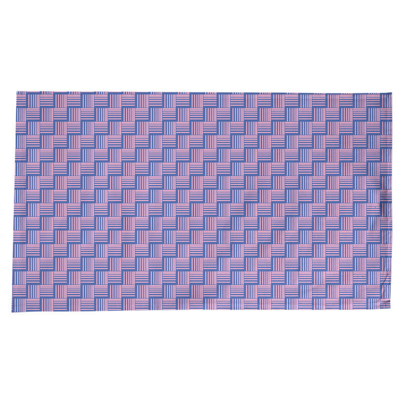 Rayures nattes classiques Nappe, Bleu/rose
