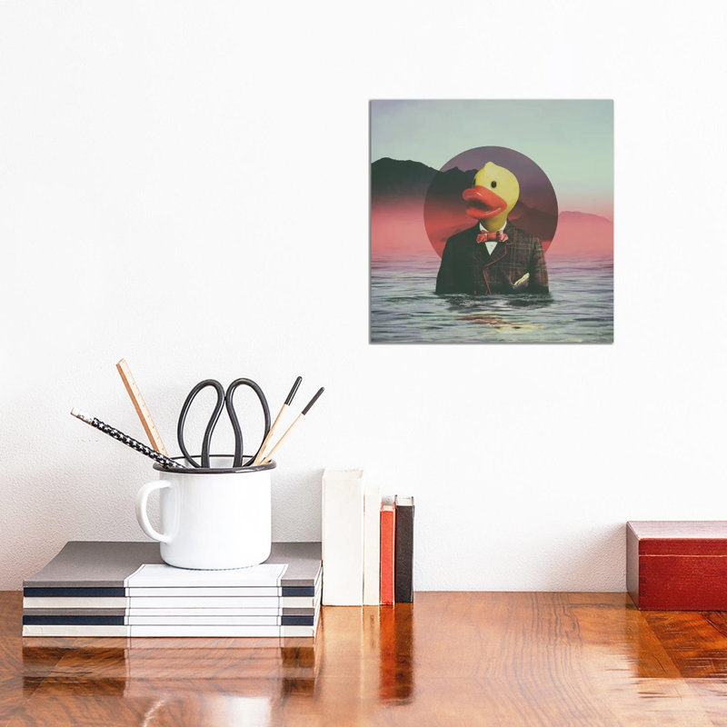 Rubber Ducky, Square by Ali Gulec - Wrapped Canvas Print, 30.48 cm H x 30.48 cm W