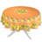 Citrus Orange French Provencal Polyester Tablecloth - 70" Round