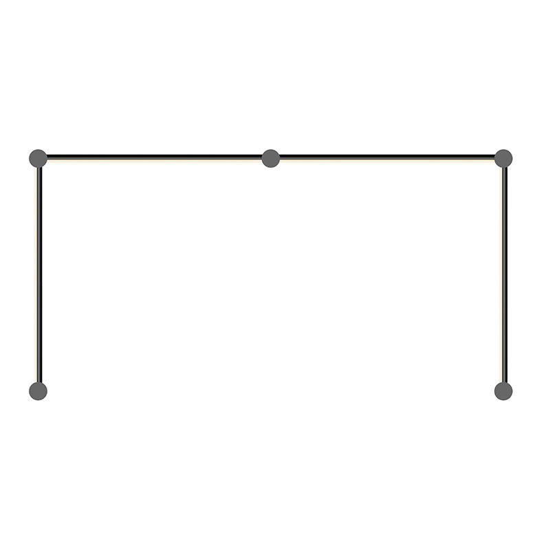 Purolinear 360™ 4 - Light LED Vanity Light, Satin Black