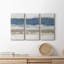 «Blue Skies», peinture sur toile tendue 3 pièces-1902953970