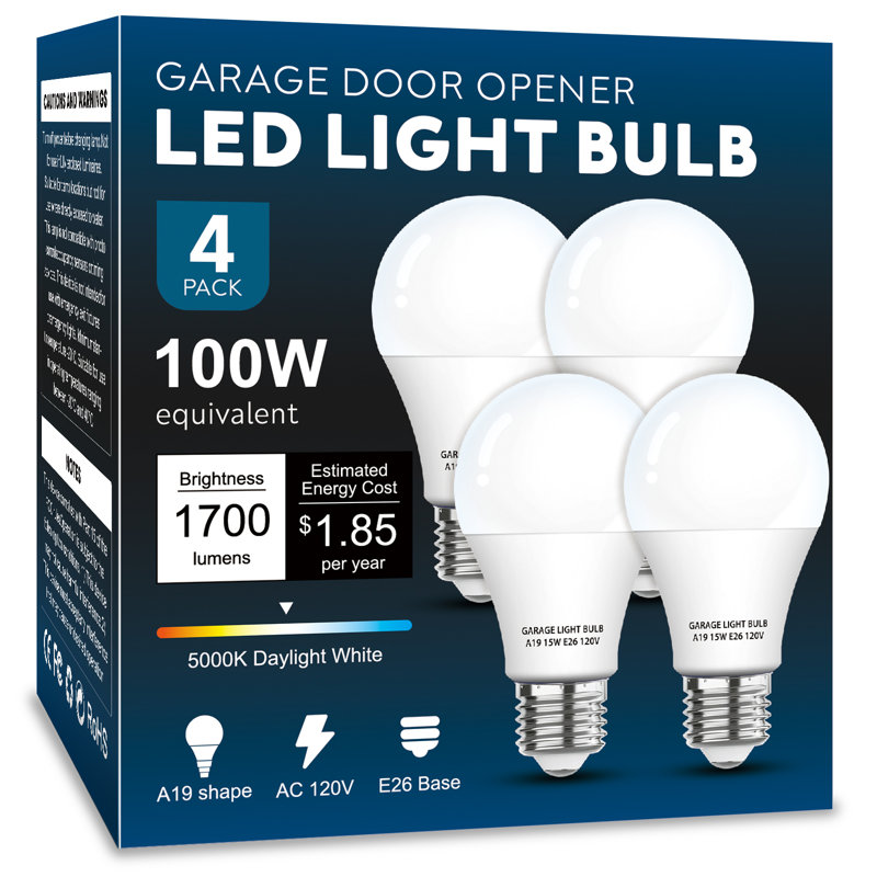 Garage Light Bulb-4, 4 Lights