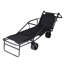 Chariots pliants multifonctionnels 2 en 1, chaise de plage convertible avec roues tout-terrain, capacité de 650 lb