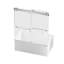 Porte de douche à dérivation 62 po H x P 60 po, verre trempé de 5/16 po, réglage horizontal pour un réglage de 56 po sur 4 po, chaleur