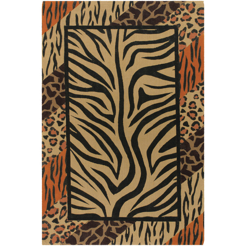 Tapis brun / noir Irondale, 9 pi x 13 pi