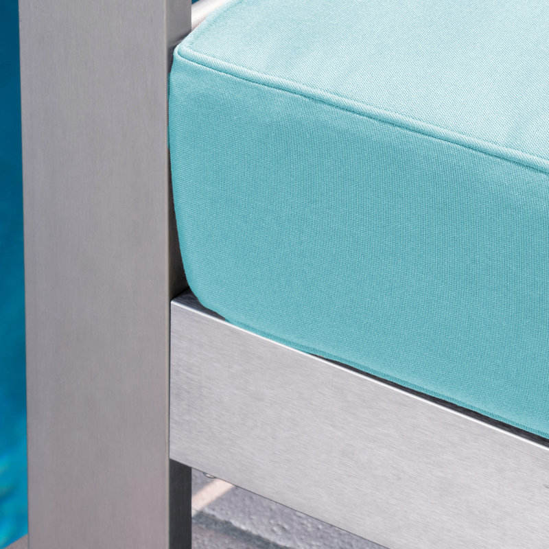 Ensemble de conversation avec canapé et coussins 4 pièces Alfiya, Toile Aruba Sunbrella®