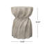 Table d'appoint - Transformez le look extérieur. Pièce de béton légère, oxyde de magnésium gris, 14 po x 14 po x 18,5 po, plateau de table captivant de 17,31 lb, design contemporain rehaussant le patio avec grâce. Gris, séduisant