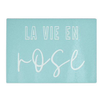 La Vie En Rose V2 Typography Chopping Board