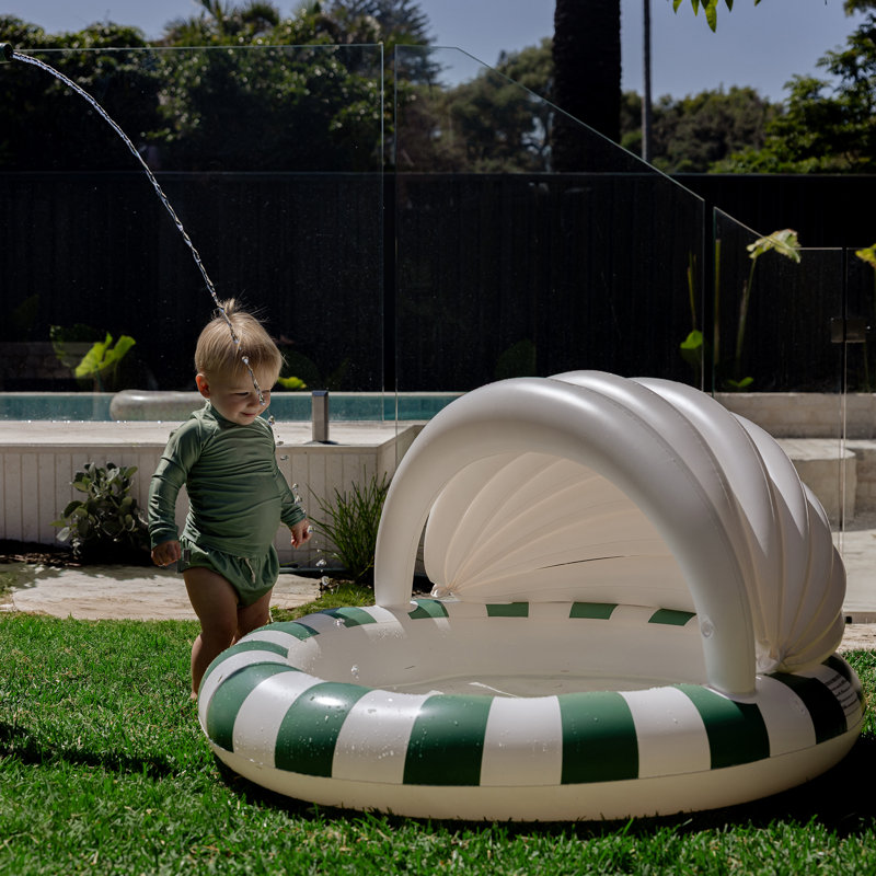Piscine gonflable pour enfants: Eli l'éléphant gris