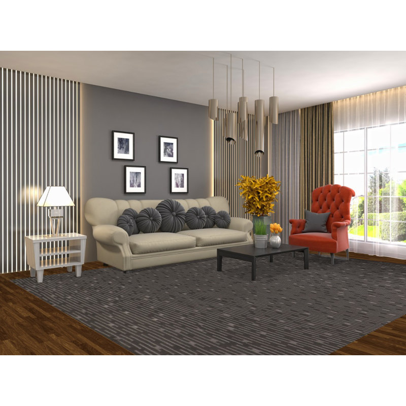Tapis rayé népalais 9 x 12