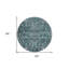 Tapis rond lavable oriental vert foncé 8 pi Aqua