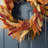 24"D Fall Multi-Colored Sorghum Wreath Includes A Complimentary Black Metal Wreath Hanger