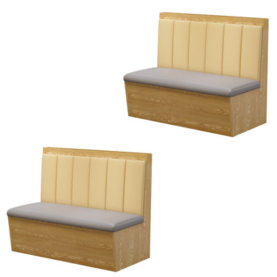 Banc rembourré en similicuir Modern Modern