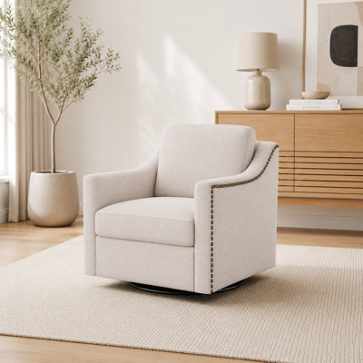 Upholstered Swivel Accent Chair