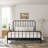Sebbie Metal Complete Bed With Polydeck, Black-1870428542