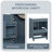 24" Bathroom Vanity With Sink And Drawers,   Freestanding Vanity Cabinet With Ceramic Top And Storage Shelves, MDF And Solid Wood Base, Modern Sink Cabinet For Small Bathrooms-705312577-719755664