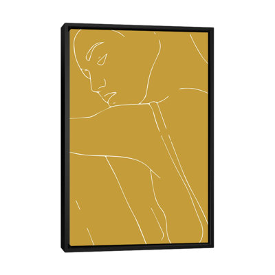 «Woman Outline Mustard», reproduction d'art