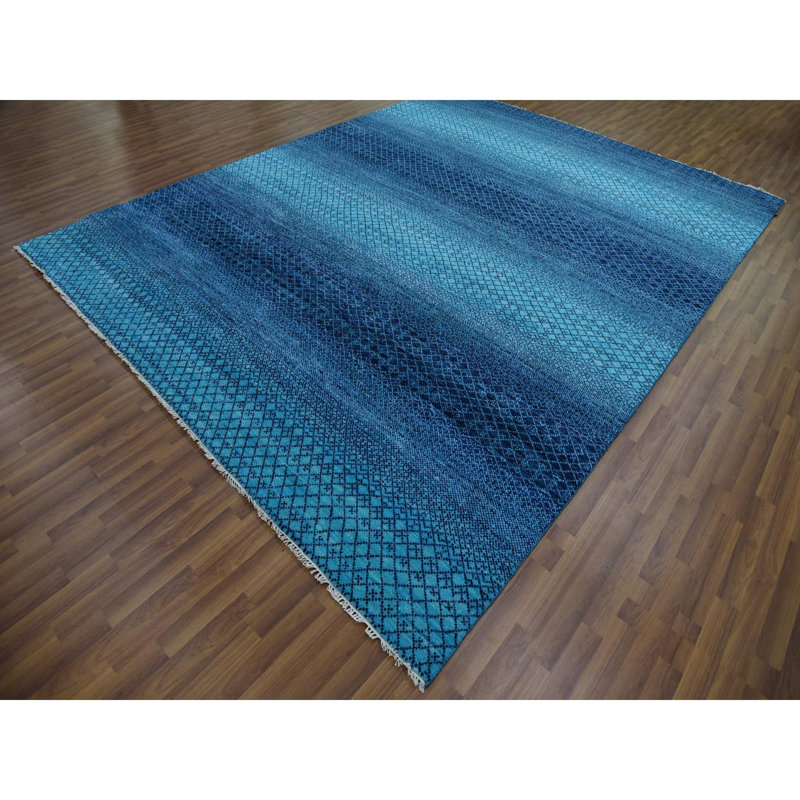 Sawda One-of-a-Kind Rectangle 9'1" X 11'8" New Age Area Rug in