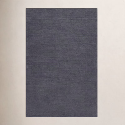 Crowe Charcoal Gray Hand-Woven Wool Rug